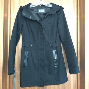 Mackage Hooded Jacket with Leather Accent Pockets - Size S